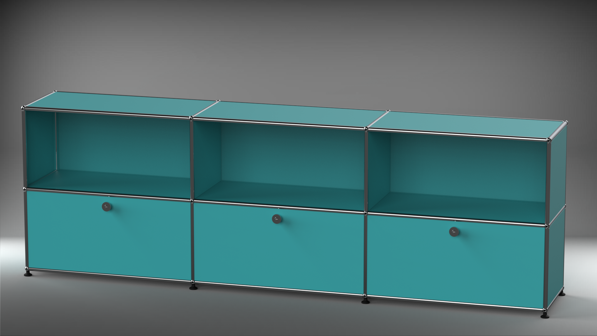 Highboard 3x2 mit drei Klappen