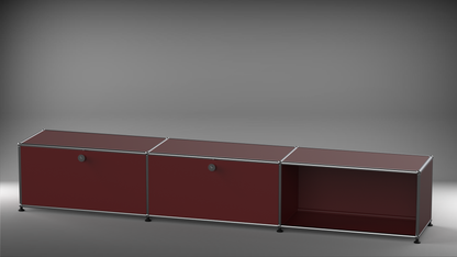 Lowboard 3x1 mit zwei Klappen links