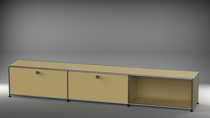 Lowboard 3x1 mit zwei Klappen links