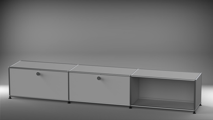 Lowboard 3x1 mit zwei Klappen links