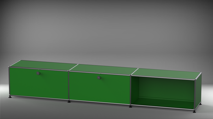 Lowboard 3x1 mit zwei Klappen links