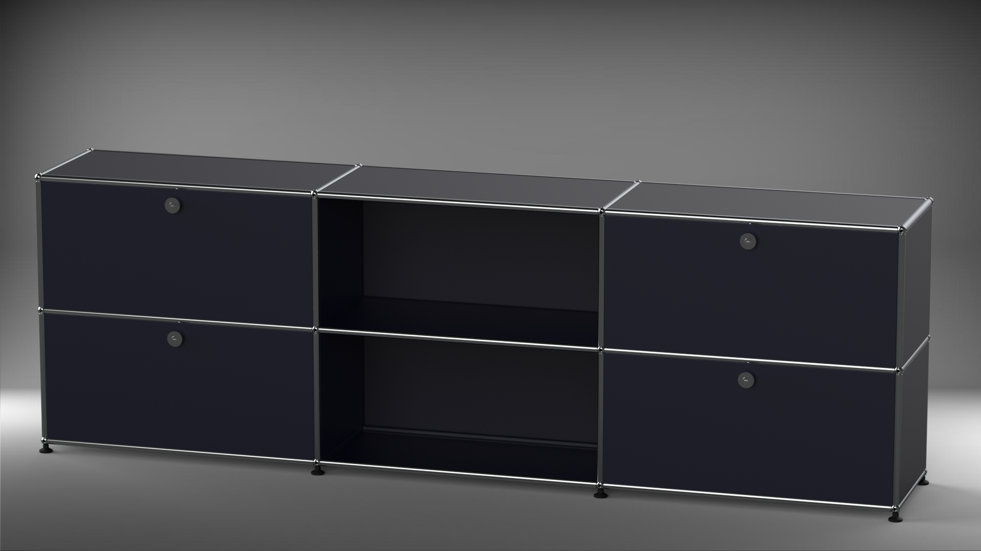 Highboard 3x2 mit vier Klappen