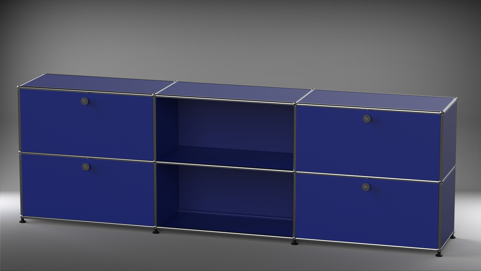 Highboard 3x2 mit vier Klappen