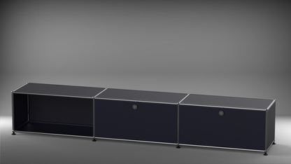 Lowboard 3x1 mit zwei Klappen rechts