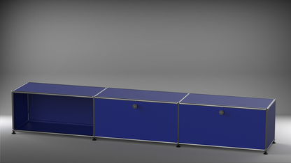 Lowboard 3x1 mit zwei Klappen rechts
