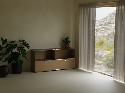 Highboard 2x2 mit zwei Klappen
