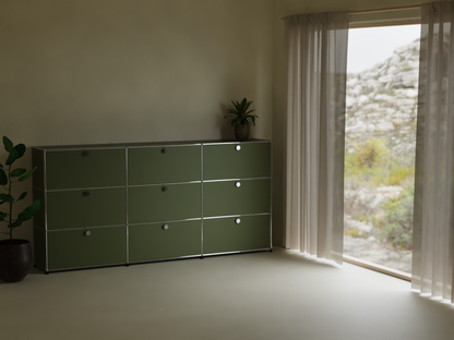 Highboard 3x3 mit neun Klappen